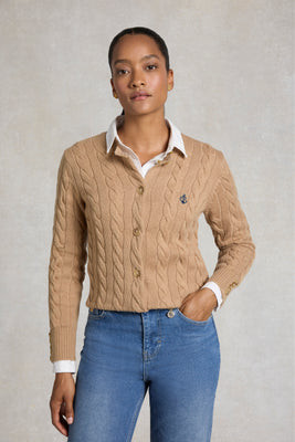 Bourton Cardigan (Camel) | Holland Cooper