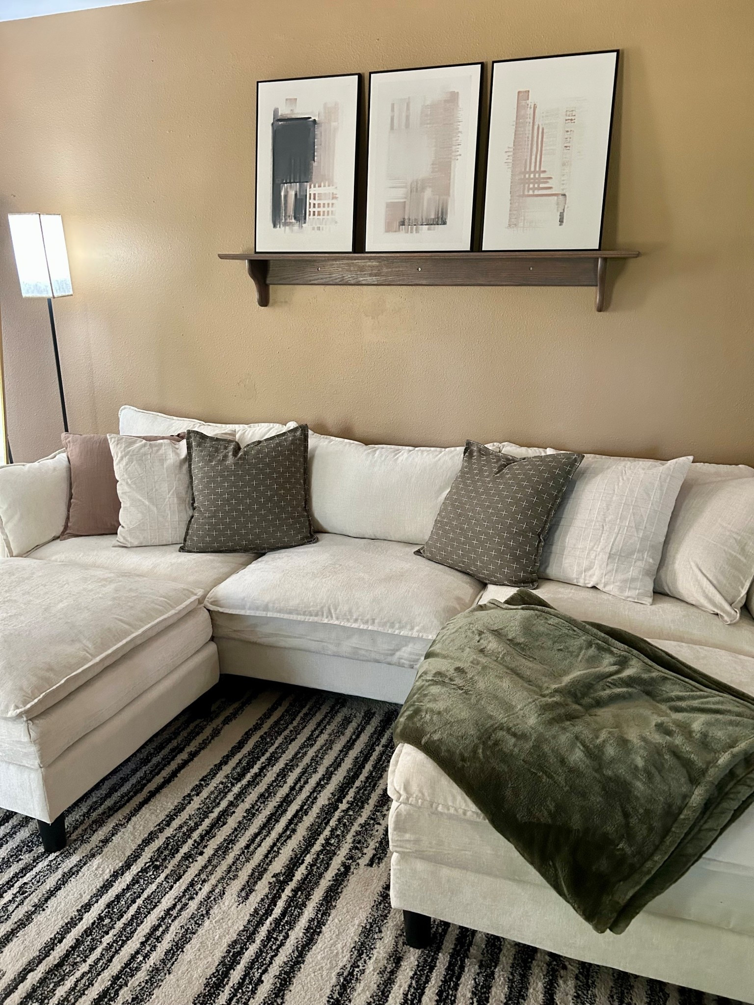 The viral Amazon cloud couch! Affordable & perfect for a small living room!