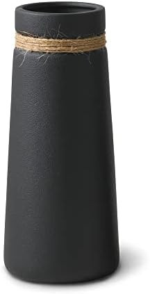 TCIUXYQ Ceramic Vases Decorative Matte Black Vase for Fireplace, Table Decor, Modern Farmhouse De... | Amazon (US)