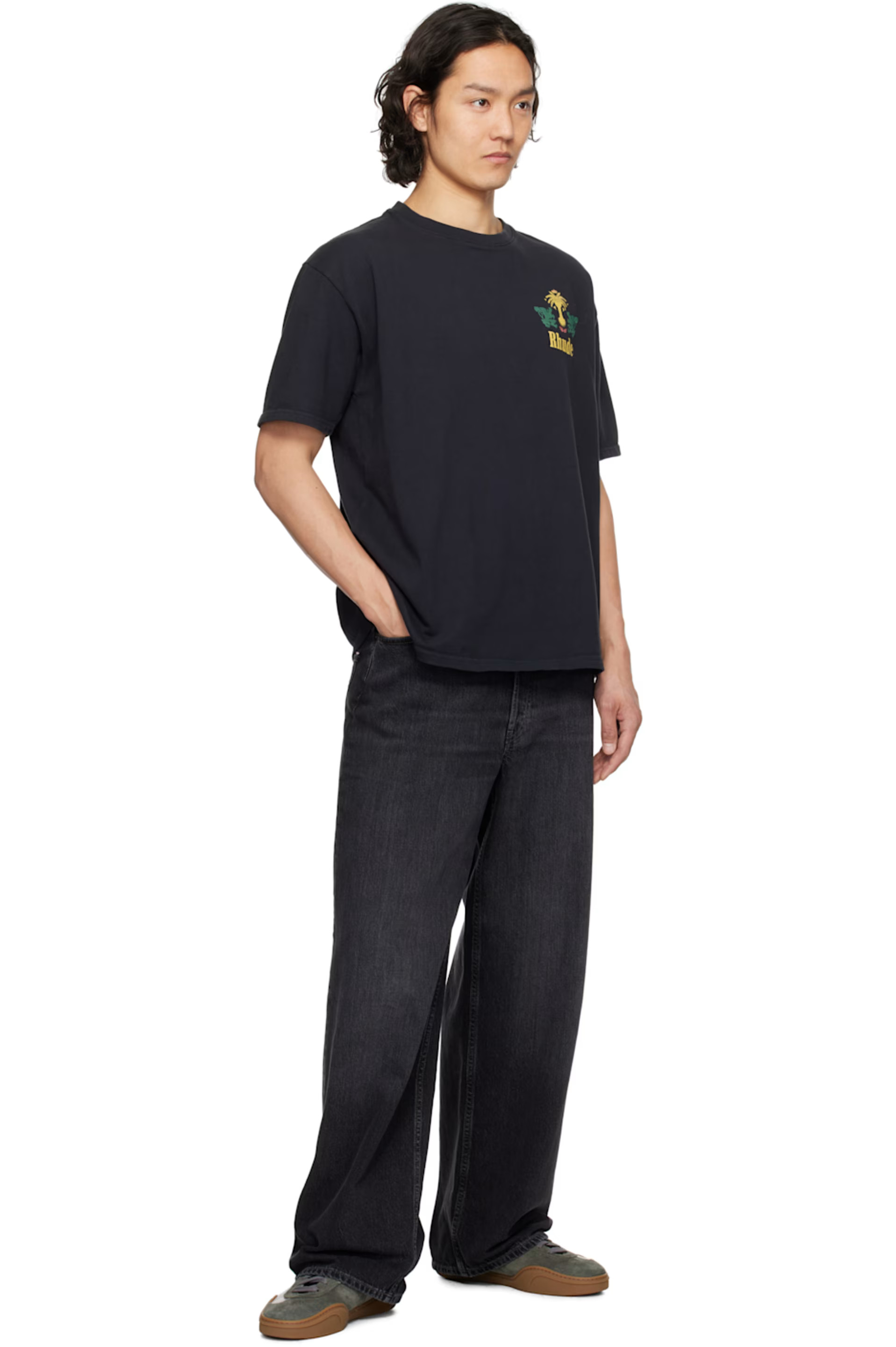 Rhude - Black Tobacco T-shirt | SSENSE