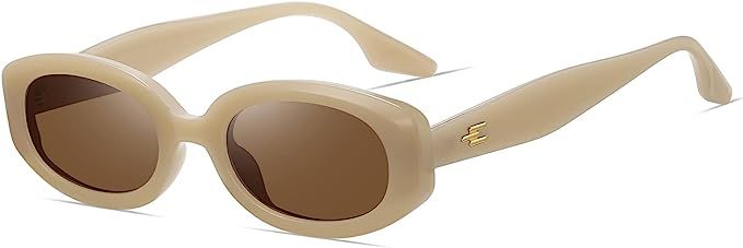 Fozono Trendy Rectangle Sunglasses for Women Men Retro 90s Fashion Narrow Small Square Sunglasses... | Amazon (US)