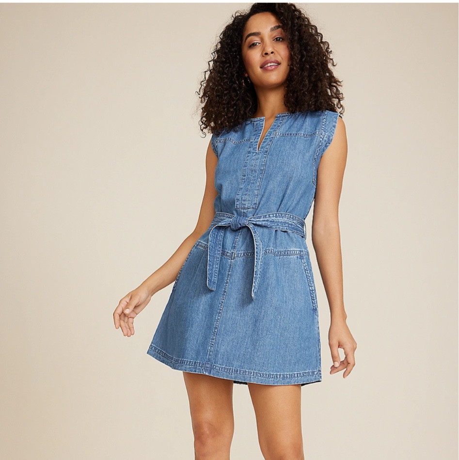 Cute denim dress for spring from Maurices 🌸