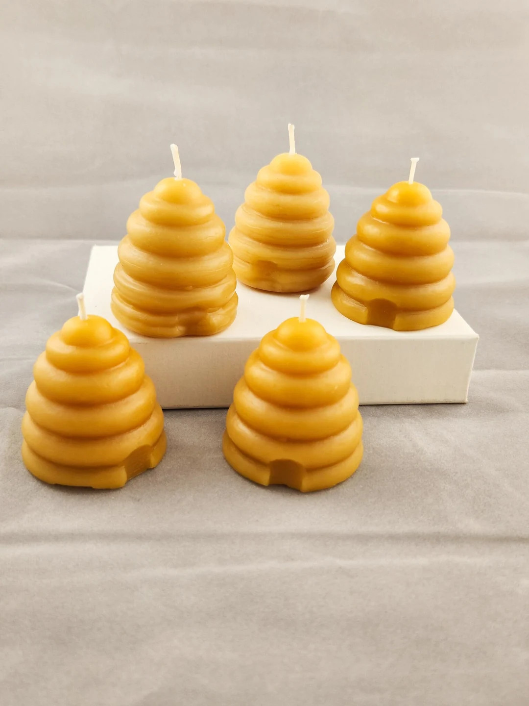 100% Beeswax Skep Mini Beehive Candle | 3 | 6 | 12 | Etsy (US)