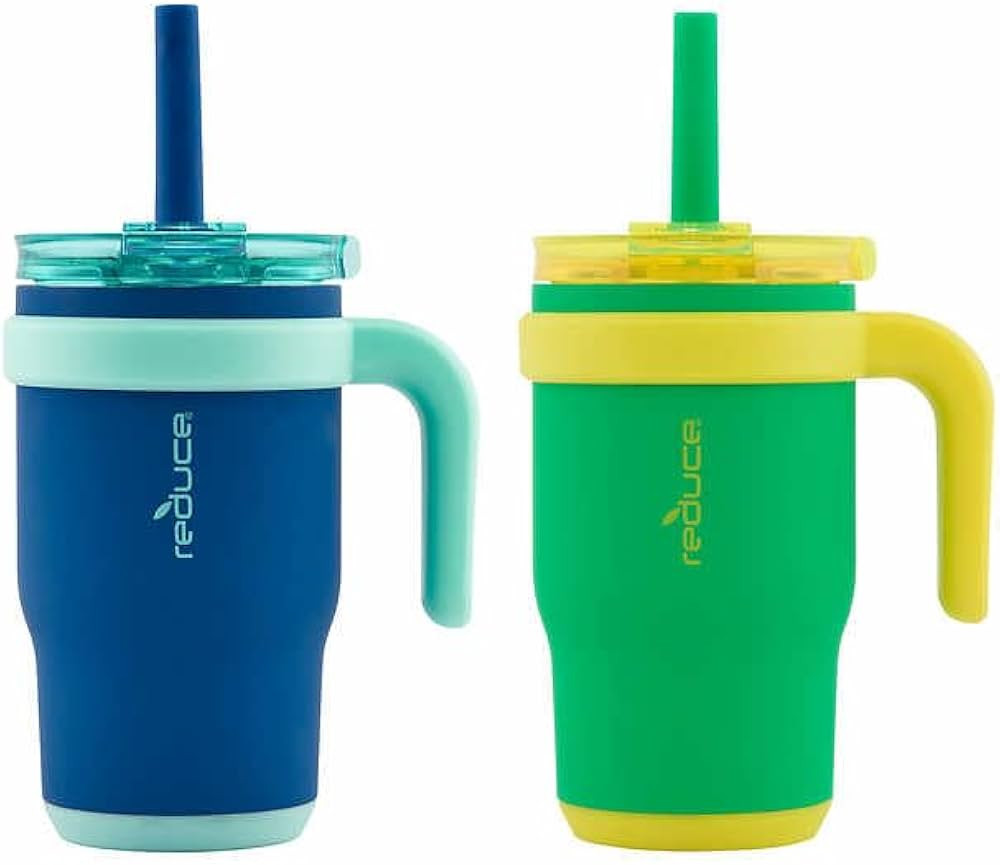 REDUCE 14oz Coldee Tumbler with Handle for Kids Leakproof Insulated Stainless Steel Mug with Lid ... | Amazon (US)