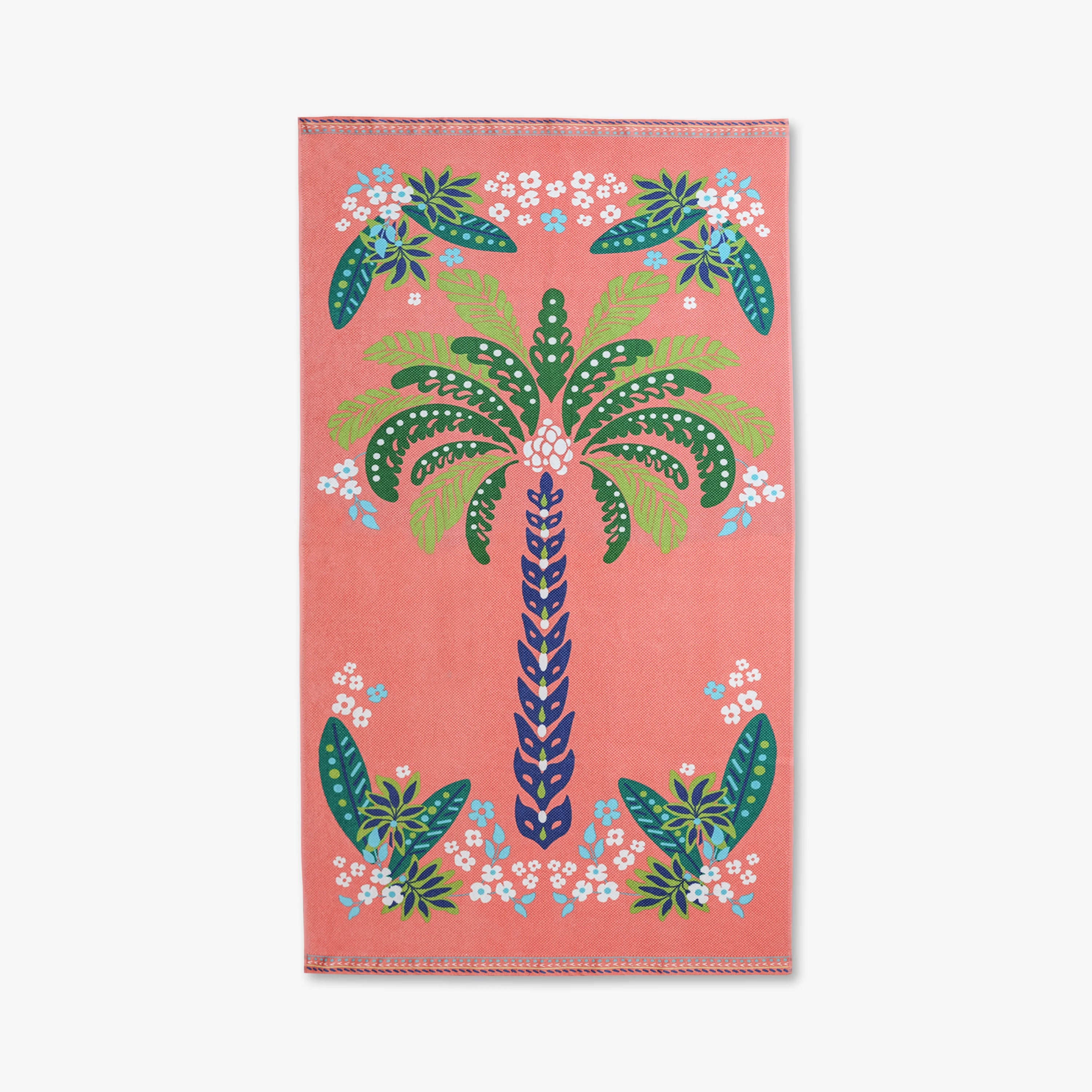 Better Homes & Gardens Oversized Printed Palm Tree 100% Cotton Velour Beach Towel, 38” x 72" | Walmart (US)