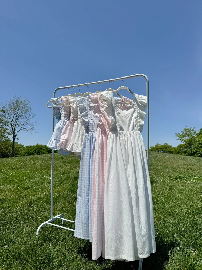 Mama Bella Pink Gingham Dress, Mommy and Me Matching Dresses, Mommy and Me Dress, Pink Dress, Mat... | Etsy (US)