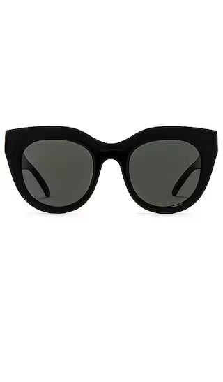 Air Heart Sunglasses in Black & Gold | Revolve Clothing (Global)