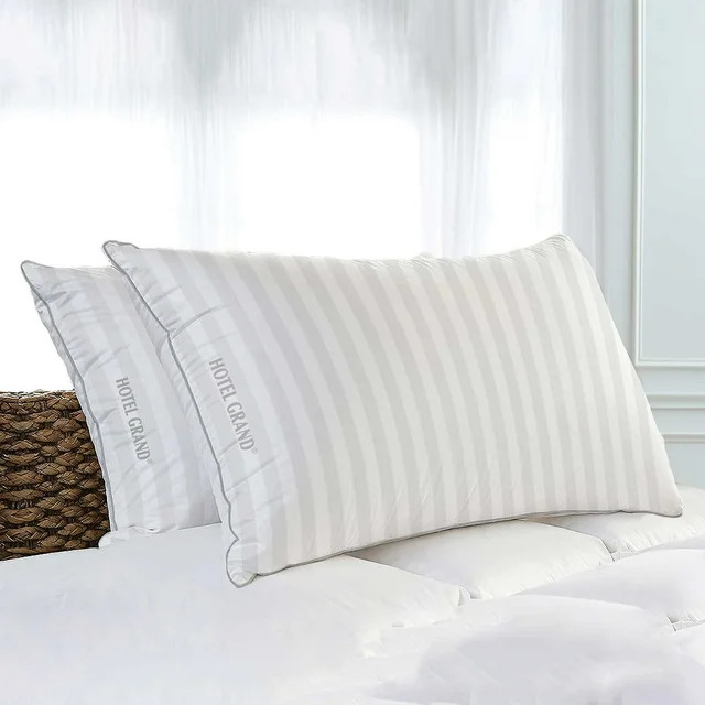 Hotel Grand Feather & Down Pillow, 2-pack – One Color, King Size | Walmart (US)