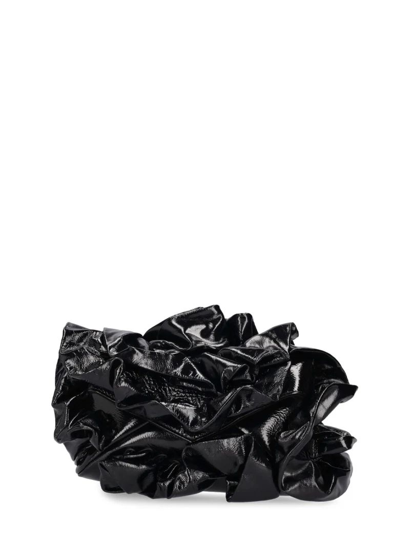 Envelope ruffles leather clutch - Dries Van Noten - Women | Luisaviaroma | Luisaviaroma