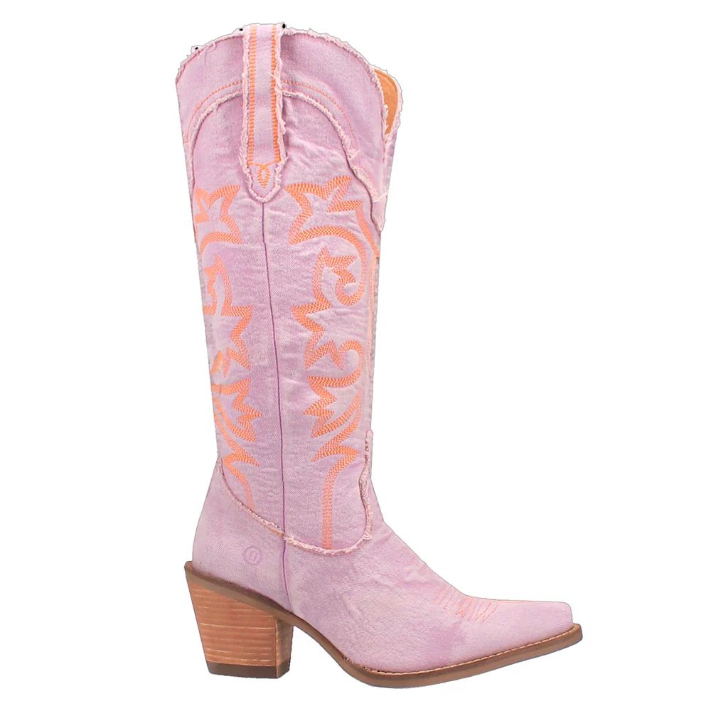 Shop Purple Womens Dingo Texas Tornado Snip Toe Cowboy Boots | Shoebacca