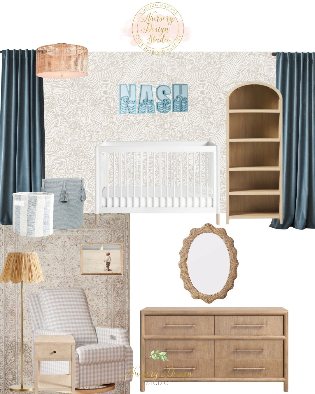 Soft, coastal, and effortlessly calm
Shop the crib, dresser, lighting, rug, and decor—everything is linked.

#coastal #coastalnursery


#LTKmomlife #LTKSaleAlert #LTKHome