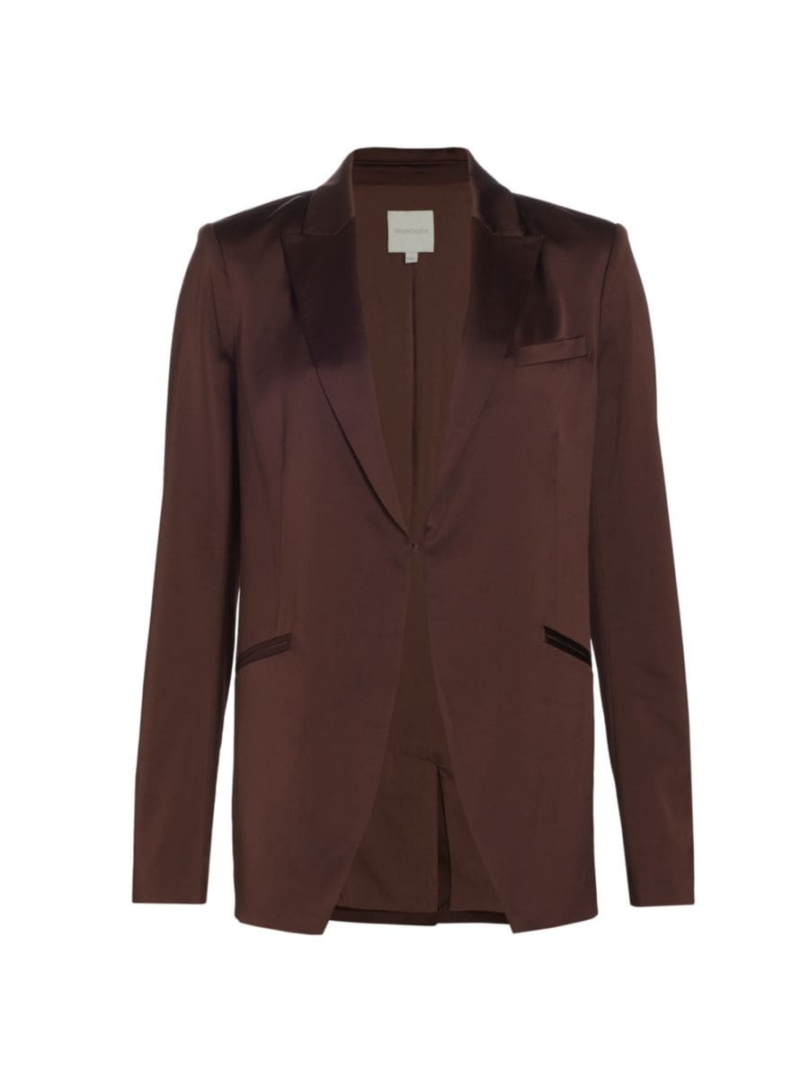 Shop Favorite Daughter Satin Single-Breasted Blazer | Saks Fifth Avenue | Saks Fifth Avenue