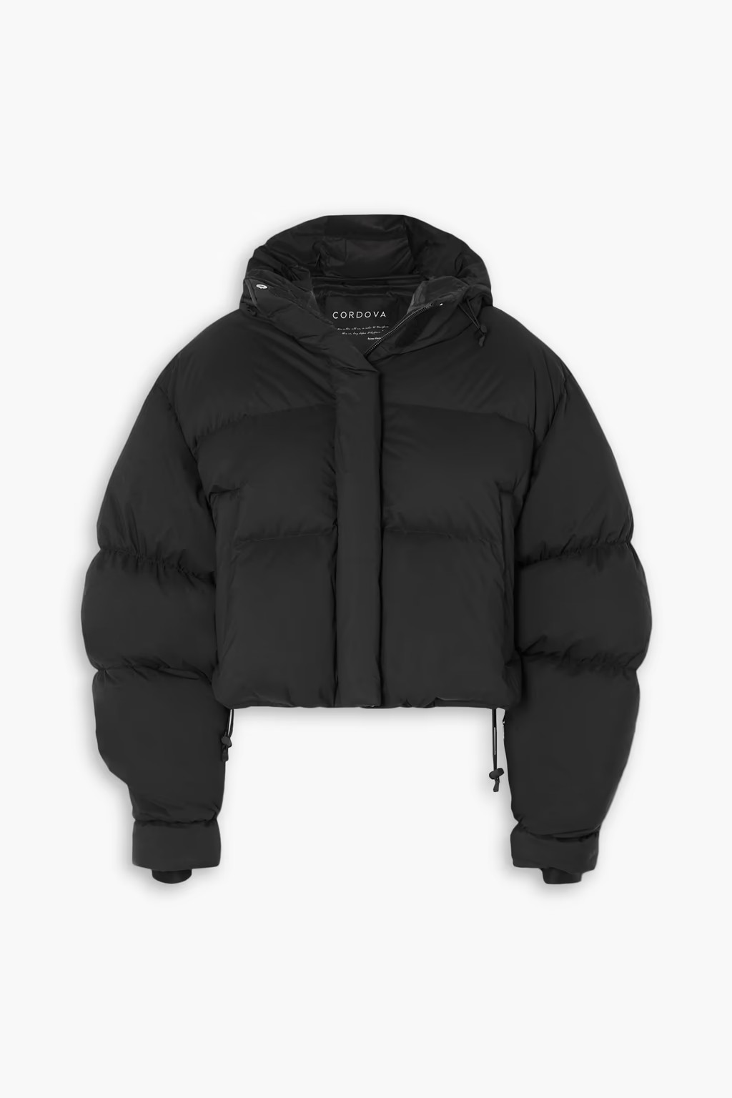 Aomori cropped quilted down hooded ski jacket | The Outnet (US and CA)