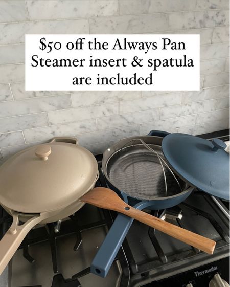 Biggest discount of the year on the our place always pan. 

My mom, MIL and I use this regularly for stir fry, sautéing, one pot dishes, and steaming. I gifted it to them two years ago and they still love it.

The steaming tray and spatula are included. 

It’s not the best pan for dishes that need a powerful non stick however the 2.0 version has a better non stick than the original 1.0.

#LTKCyberWeek #LTKGiftGuide #LTKhome