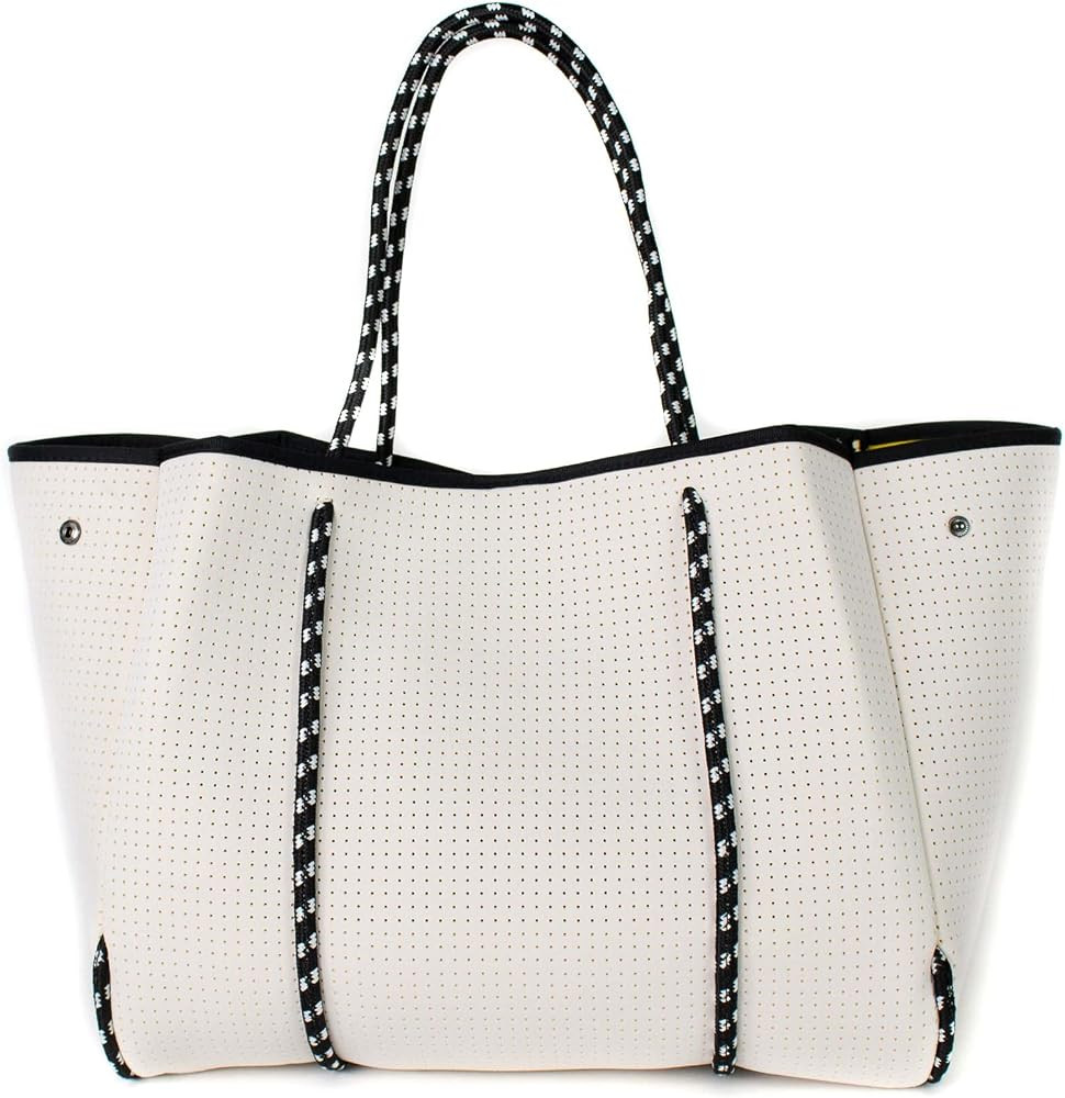 Large Neoprene Tote Bag - Lightweight and Water-Resistant Neoprene Bag | Amazon (US)