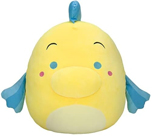 Squishmallows Disney 14-Inch Flounder Plush - Add Flounder to Your Squad, Ultrasoft Stuffed Anima... | Amazon (US)