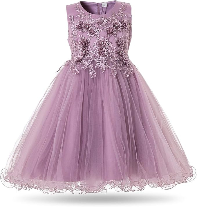 CIELARKO Girls Dress Kids Flower Lace Party Wedding Dresses for 2-11 Years | Amazon (US)