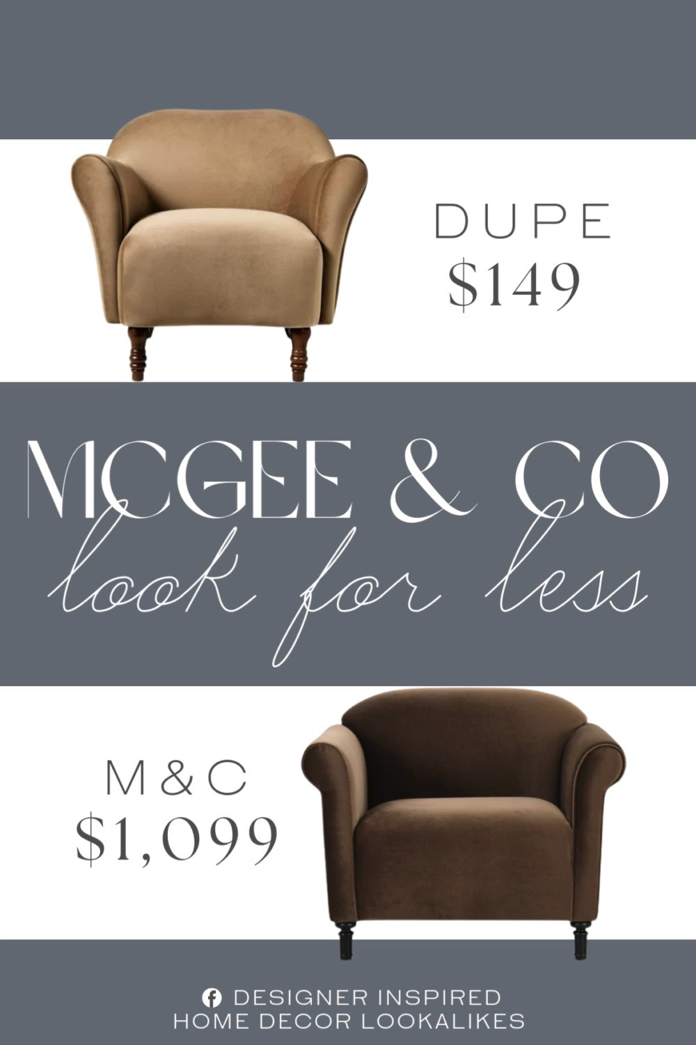 Inspired by McGee & Co Accent Chair. Velvet Accent Chair. Upholstered Accent Chair. Contemporary Lounge Chair. Living Room Accent Chair. Modern Velvet Accent Chair. Plush Upholstered Chair. Sculptural Accent Chair. 

Home more affordable option find copy cat similar look for less budget friendly affordable cheap cheaper beautiful pretty. Clearance sale coupon code discount code promo code luxury lookalike look a like Inspo inspiration inspired by idea ideas Love like these? I share multiple every day in my FB group.
#mcgeeandcoinspired #accentchair #armchair #velvetchair #livingroomchair #upholsteredchair #sidechair #livingroominspo #furniturefinds 

 #LTKHome