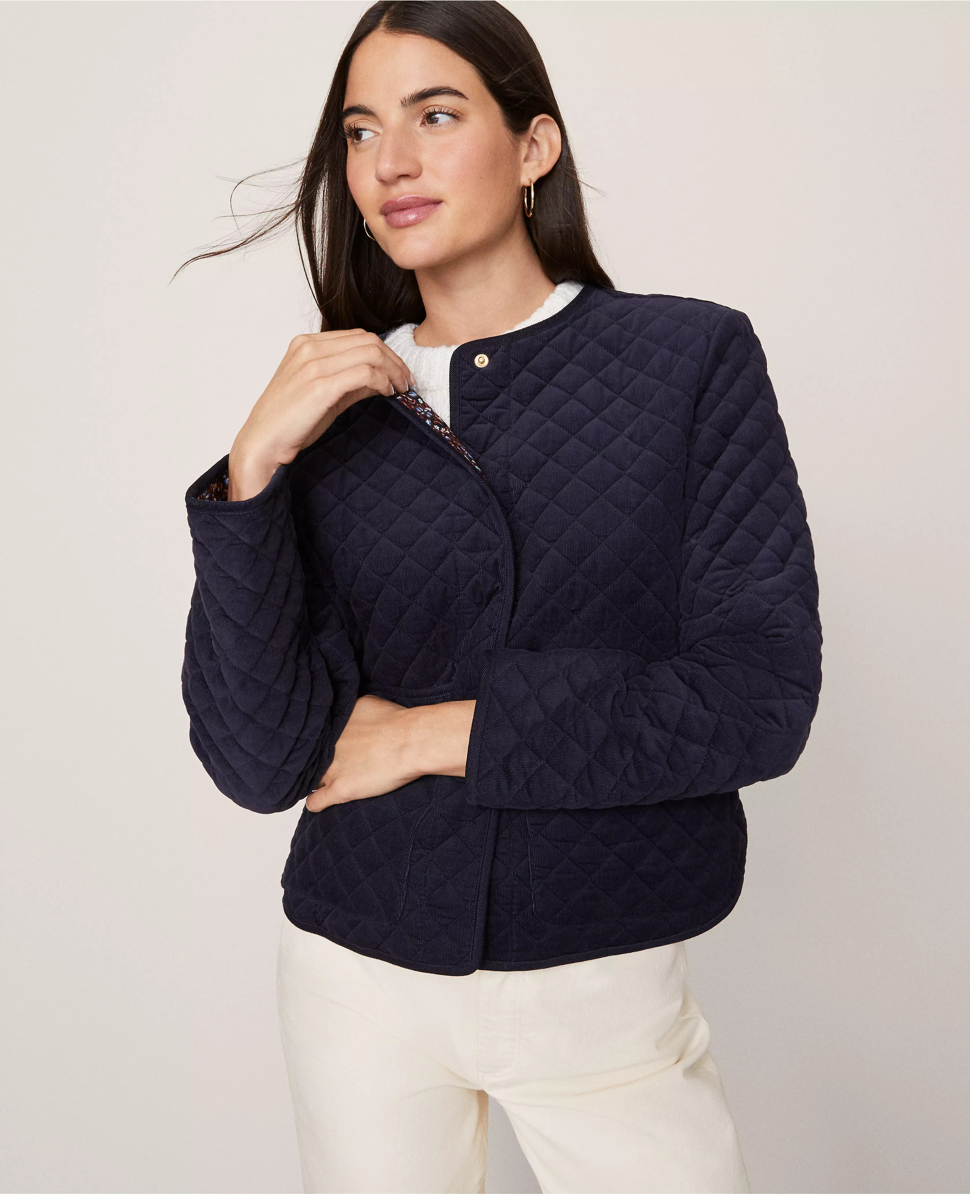 Weekend Collection Quilted Jacket | Ann Taylor