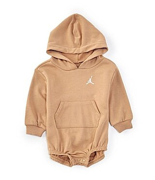 Jordan Baby Boys Newborn-9 Months Jumpman Hooded Long Sleeve Bodysuit - 0/3 Months | Dillard's
