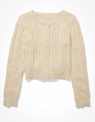 AE Cable Knit Cardigan | American Eagle Outfitters (US & CA)
