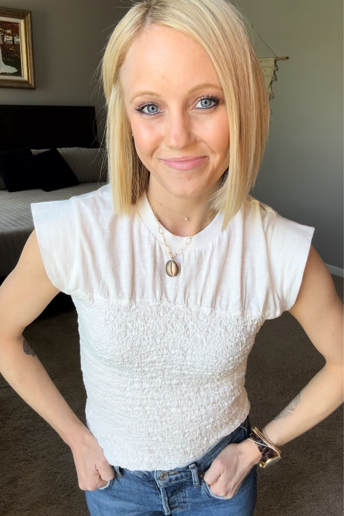 Anthro top, Agolde jeans

#LTKFindsUnder100 #LTKSeasonal #LTKSaleAlert