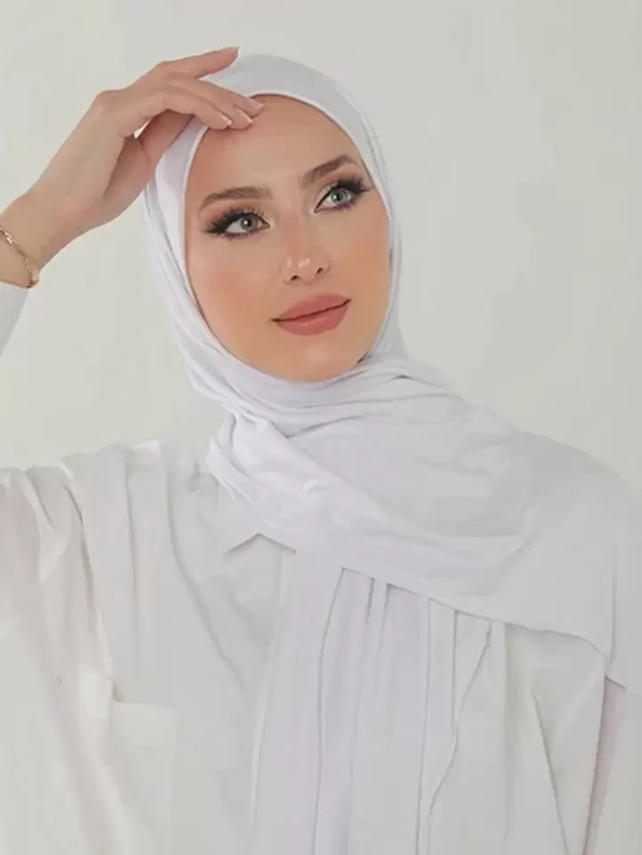 Tendances1 pièce Nouveau foulard de hijab pour echarpe femmes de grande taille, écharpe de têt... | SHEIN