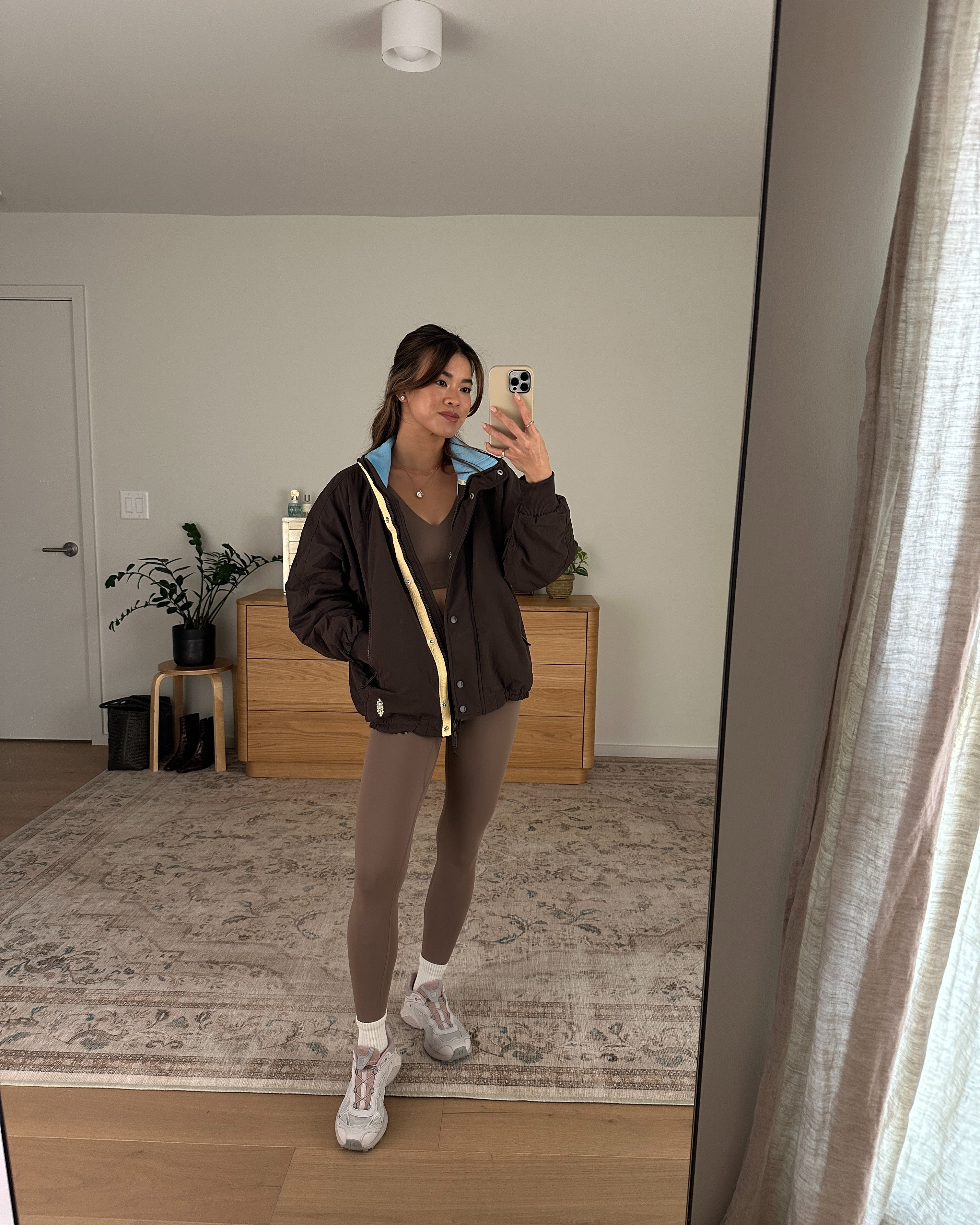 Wearing all FP movement ❤️

Sizing info:
-FP Movement Never Better Crop Top (Size XS in Sandstorm) 
-FP Movement Never Better 7/8 Length Leggings (Size XS in Sandstorm) 
-FP Movement Field Tripper Jacket (Size XS in Chocolate)

Cute workout clothes, fall workout outfits, pilates outfit, FP Movement, free people workout outfits, travel outfits, airport outfit, outfit of the day, what to pack for vacation, comfy outfit ideas, petite leggings, petite style, petite travel outfits, casual outfit ideas, casual style, mom outfits, mom style, petite activewear, running outfit, petite running outfit, athletic tanks, summer outfits, summer fashion, fall running, fall jackets, wind breaker

#LTKfitnessgoals #LTKActive #LTKPetite