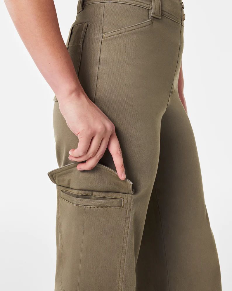 Stretch Twill Cropped Trouser | Spanx