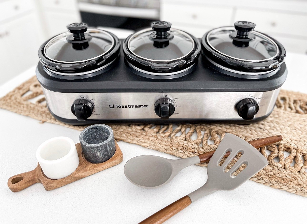 This triple buffet server is my go-to hosting hero. Whether we’re doing brunch, holidays, game day, or casual family dinners, it keeps everything warm, organized, and looking so put together. I love that you can serve three different dishes at once — think dips, sides, breakfast foods, or party favorites — without running back and forth to the kitchen. It instantly upgrades your hosting setup and makes entertaining feel effortless (and a little fancy ).

Perfect for busy hosts, holiday spreads, and anyone who loves a beautiful + functional kitchen moment.

triple buffet server • buffet food warmer • chafing dish set • party food warmer • electric buffet server • holiday hosting essentials • entertaining cookware • kitchen serving dishes • warming tray server • buffet server for parties • hosting must haves • countertop food warmer

#LTKhosting #hostessmusthave #entertainingathome #holidayhosting #kitchenmusthaves #buffetserver #partyessentials #hostingmadeeasy #homeentertaining #gamedayhosting #brunchideas #holidaytable #neutralhome

#LTKHome #LTKSaleAlert #LTKfoodie