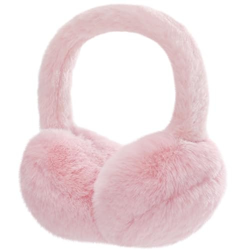 Clothclose Ear Muffs for Kids - Furry Fashion Ear Muffs for Winter Women Girls Boys, Foldable Cozy Winter Earmuffs Warmers for Cold Weahter Warm | Amazon (US)