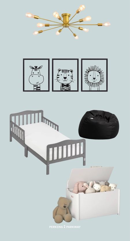 Toddler bedroom furniture and decor. Boys bedroom, toddler bedroom, cozy bedroom. #toddler #kidsroom #kidsfurniture #cozyroom #wallart 

#LTKfamily #LTKkids #LTKhome