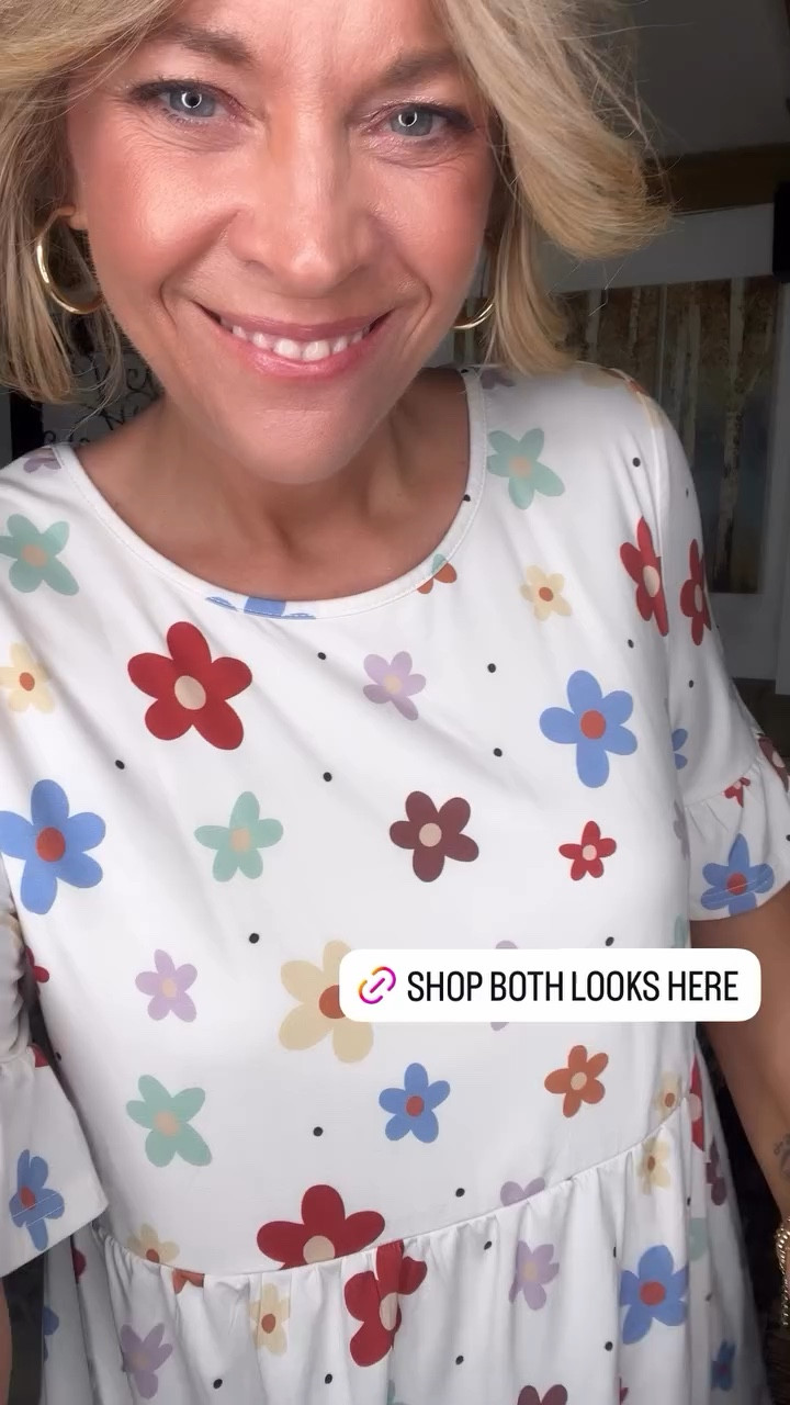 Top size 12; shorts size 14. 

#LTKMidsize #LTKSeasonal #LTKOver40