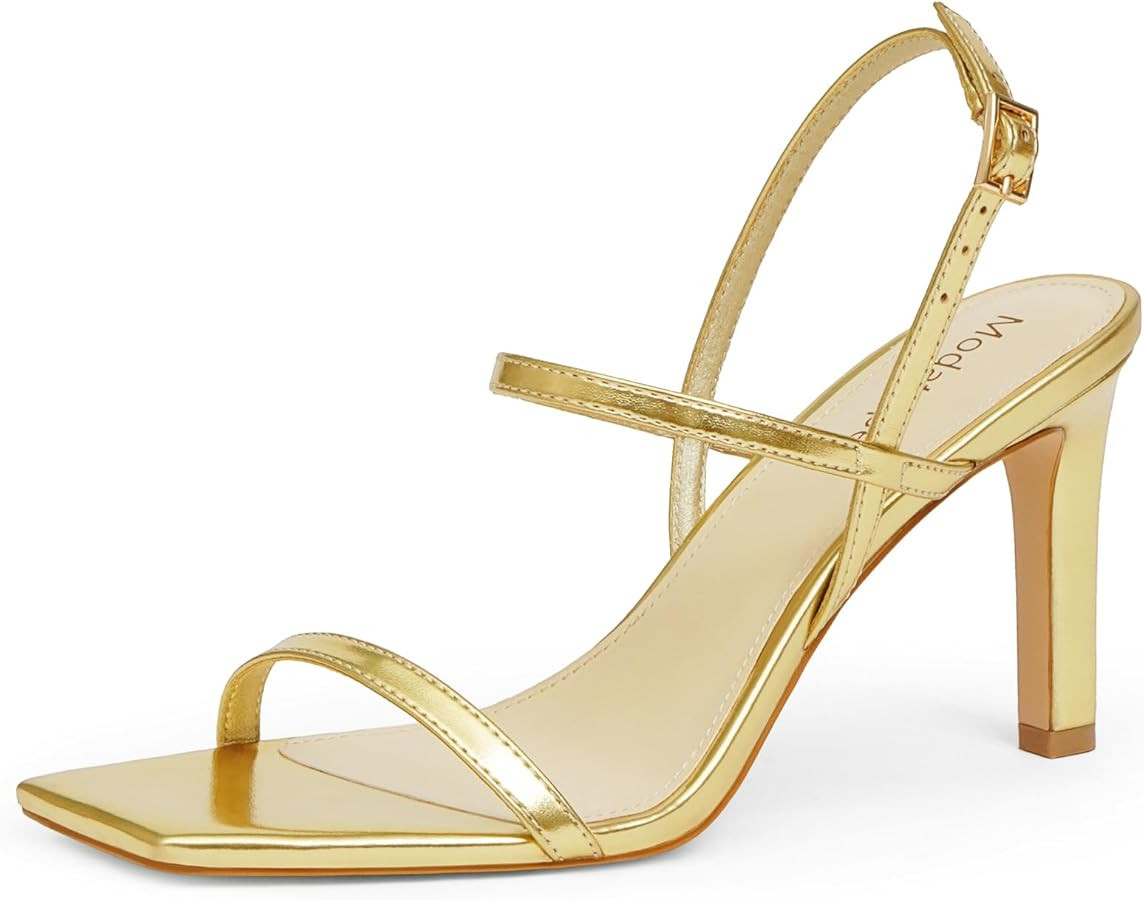 Modatope Womens Sandals Open Toe Strappy Sandals Ankle Strap High Heel Sandals for Women | Amazon (US)