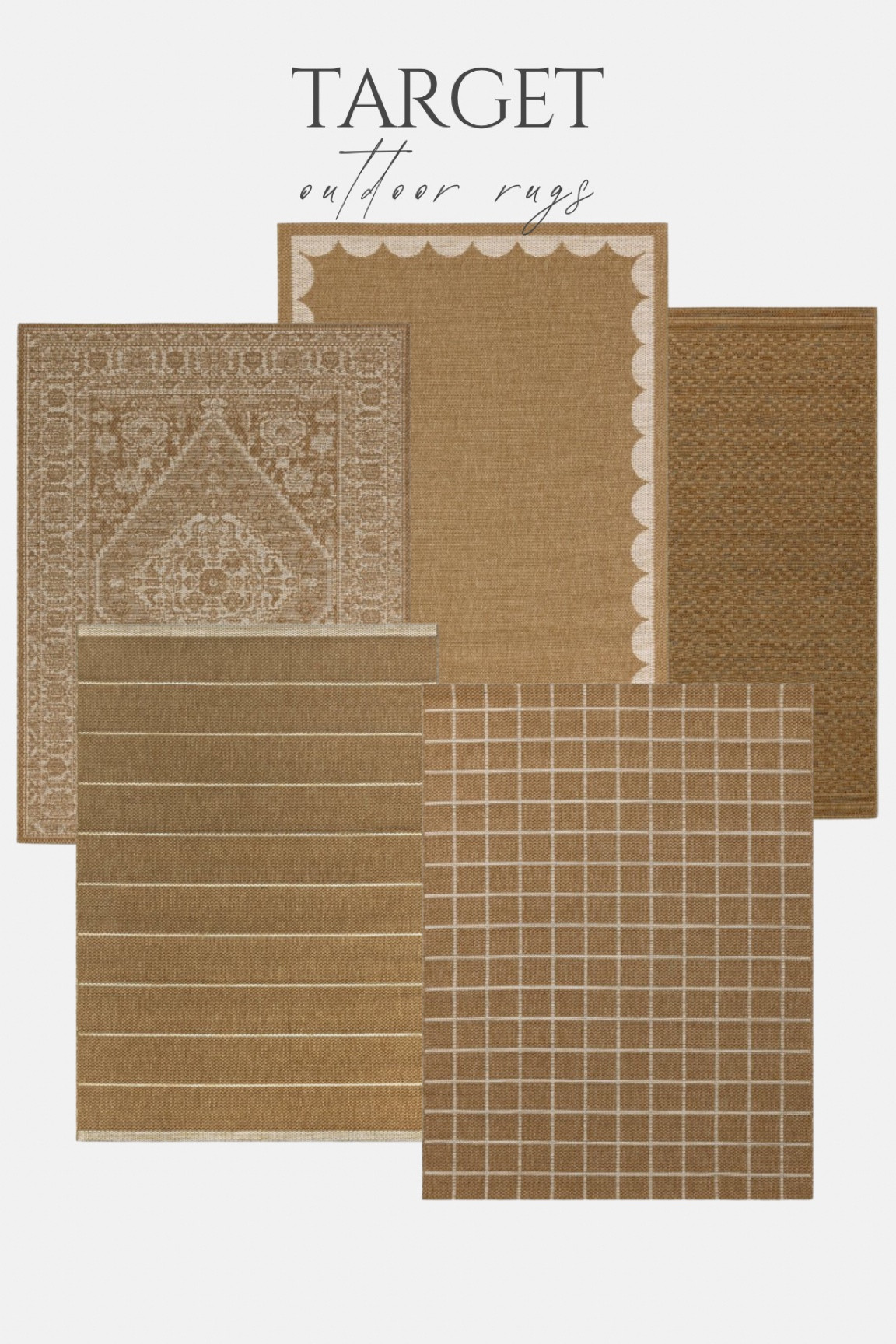 Outdoor jute patio rugs from the new spring launch at Target!