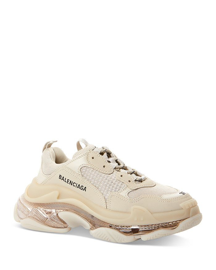 Women's Triple S Clear Sole Chunky Sneakers | Bloomingdale's (US)