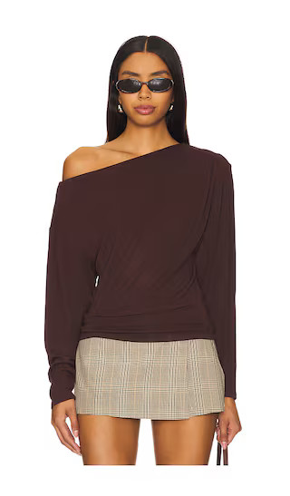 Nary Top in Brown | Revolve Clothing (Global)