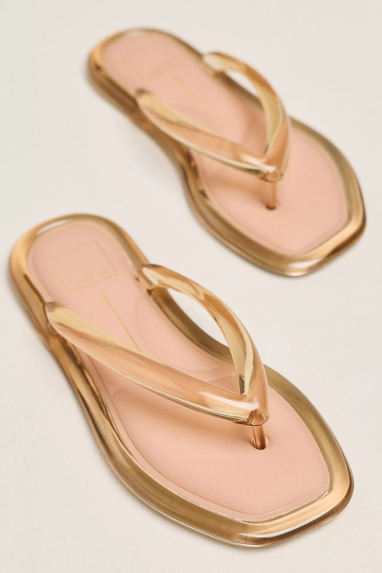 Dolce Vita Jozey Square-Toe Flip-Flops | Anthropologie (US)