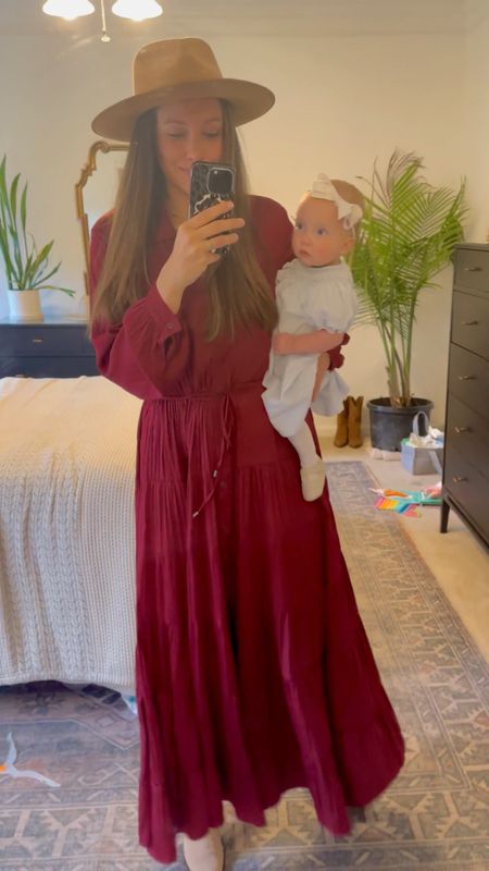 Honestly- the most flattering dress of all time from Anthropologie. My husband said it’s one of his favorites. 🥰 Size is a Large.  

Church Dress
Sunday Outfits
Church Outfits
Winter Dress
Gigi Pip