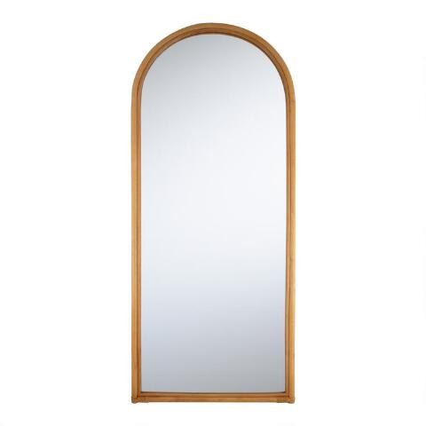 Rattan Arch Full Length Mirror | World Market