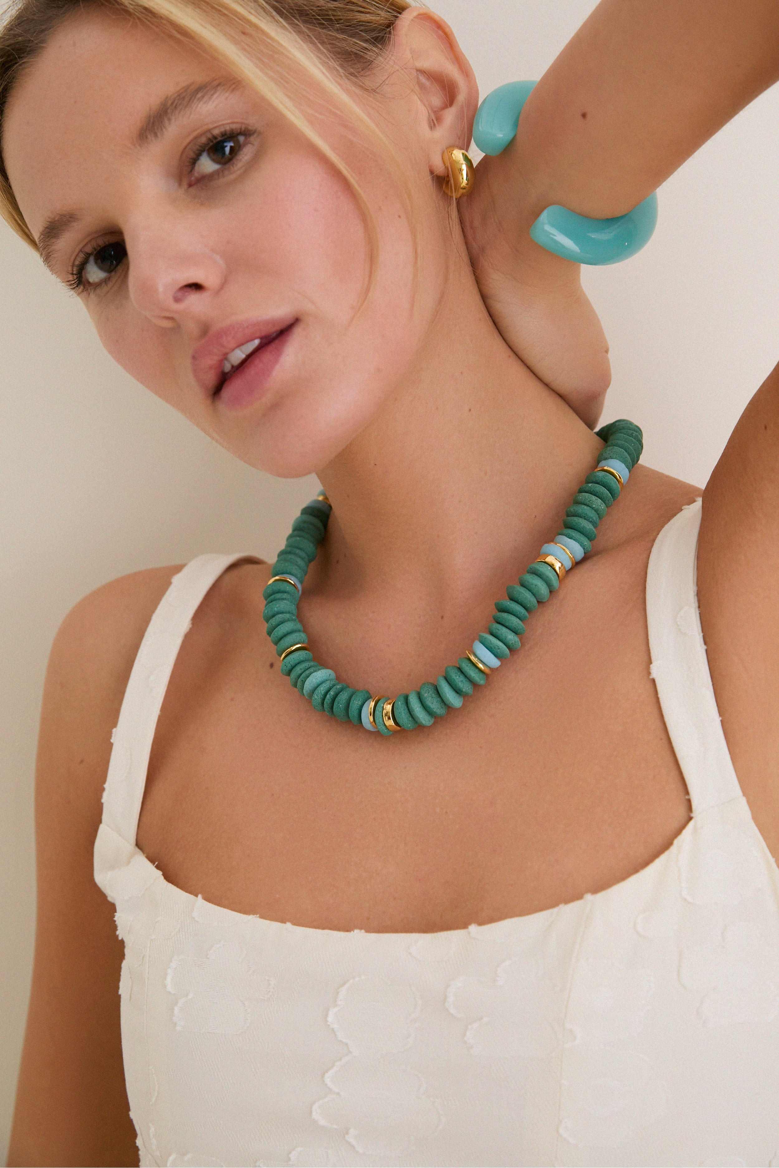 Tuckernuck x Lizzie Fortunato Stone Green Laguna Necklace | Tuckernuck (US)