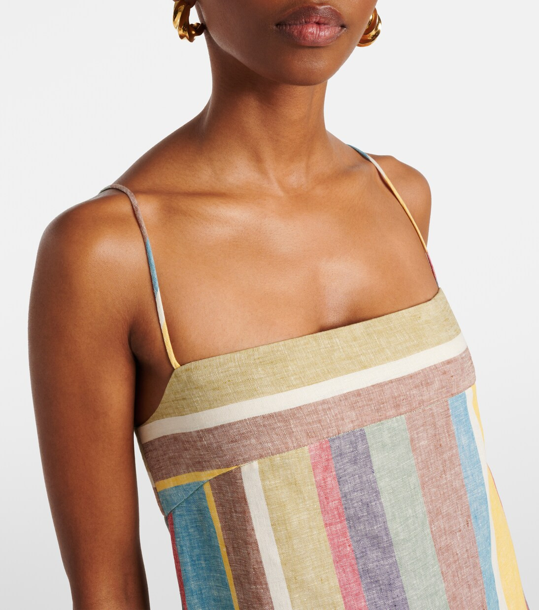 Laura striped linen maxi dress | Mytheresa (INTL)