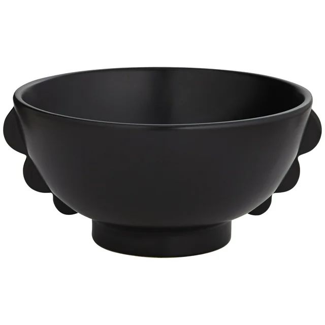 Studio 55D Vermosa Matte Black Ceramic Round Bowl | Walmart (US)