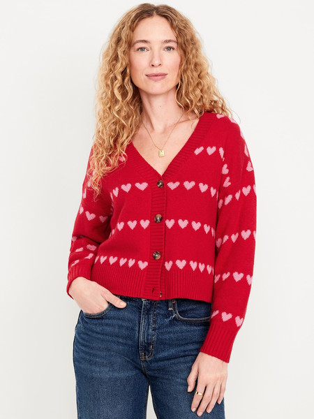 SoSoft Valentine Print Cardigan Sweater | Old Navy | Old Navy (US)