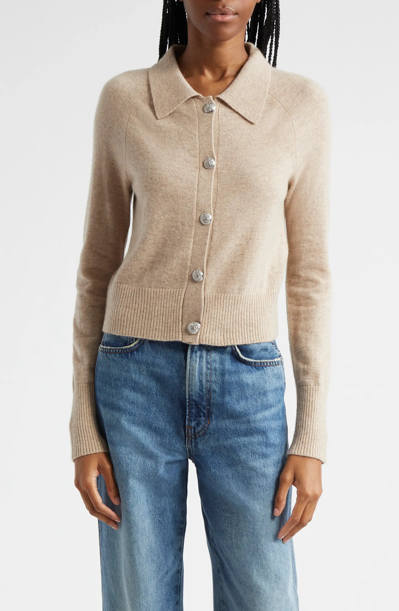 Veronica Beard Cheshire Crop Cashmere Cardigan | Nordstrom | Nordstrom