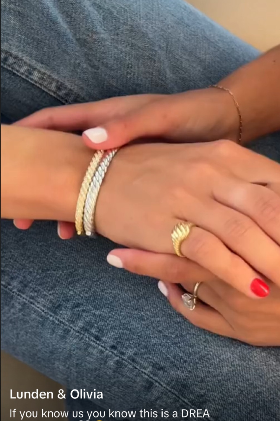 Lunden and Olivia x David Yurman 🤎✨


#davidyurman #dupe #dydupe #jewels
#jewelry #ovaldiamond #diamond #gold #mixedmetals #alv #timeless #coastal
#OliviaAndLundenRoseWedding
#PerfectEnsemble #LundenRoseStallings #EverydayJewelry #ElegantDesigns #MinimalistStyle #erastour #oliviaandlunden #barbie #babyshower
#TrendyFootwear #lundenandolivia #oliviastallings #lundenstallings #wlw
#LundenAndOlivia #StallingBachelorette
#BennettStallings #BrideAndBride #FutureMrsStalling #BacheloretteVibes
#PreWeddingCelebration #taylorswift 
#BridalFashion #BrideStyle 
#LundenOliviaLove #pridemonth 
#oliviastallings #lundenrose
#lundenrosestallings #ozempic
#lundenandliv #lgbtq 
#oliviaandlunden #inspo #lagos 
#everydayjewlry
#davidyurman #silver 
#oliviabennett #fourthofjuly #fourthofjulyoutfitinspp
#Bracelet #gold #golddetails #thatgirl #oliviabennettstallings #accessories 
#pride #wlw #influenced #thesearchexpert #cleangirl #allegrashaw #timelessstyle #timeless #oldmoney #pinterestinspo #falldecor #fallfashion #classygirl#LTKxPrimeDay #coastalgrandma #sofia #sophia 
#mejuri #mejurie #danitygold 
Wedding Guest
Fall Outfits
Teacher Outfits
Living Room
Fall Decor
Fall Dresses
Midsize 
Halloween
Fall Dresses
Bedroom
Country Concert

#LTKfamily #LTKwedding #LTKSeasonal