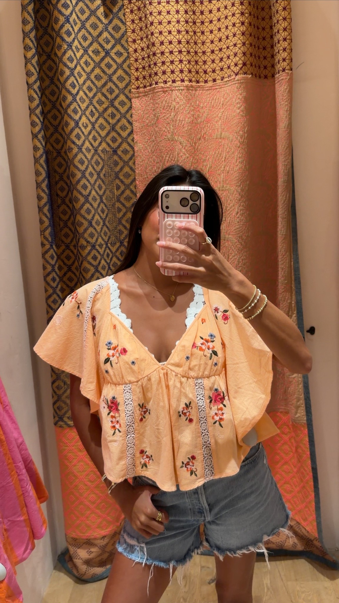 this flowy top is perfect for summer🌺 I love the floral embroidery! Wearing a size small

#LTKootd #LTKSeasonal