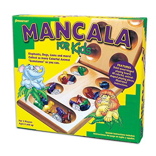 Mancala For Kids - Simple Strategy Game That Appeals to Kids by Pressman Multi Color, 5" | Amazon (US)