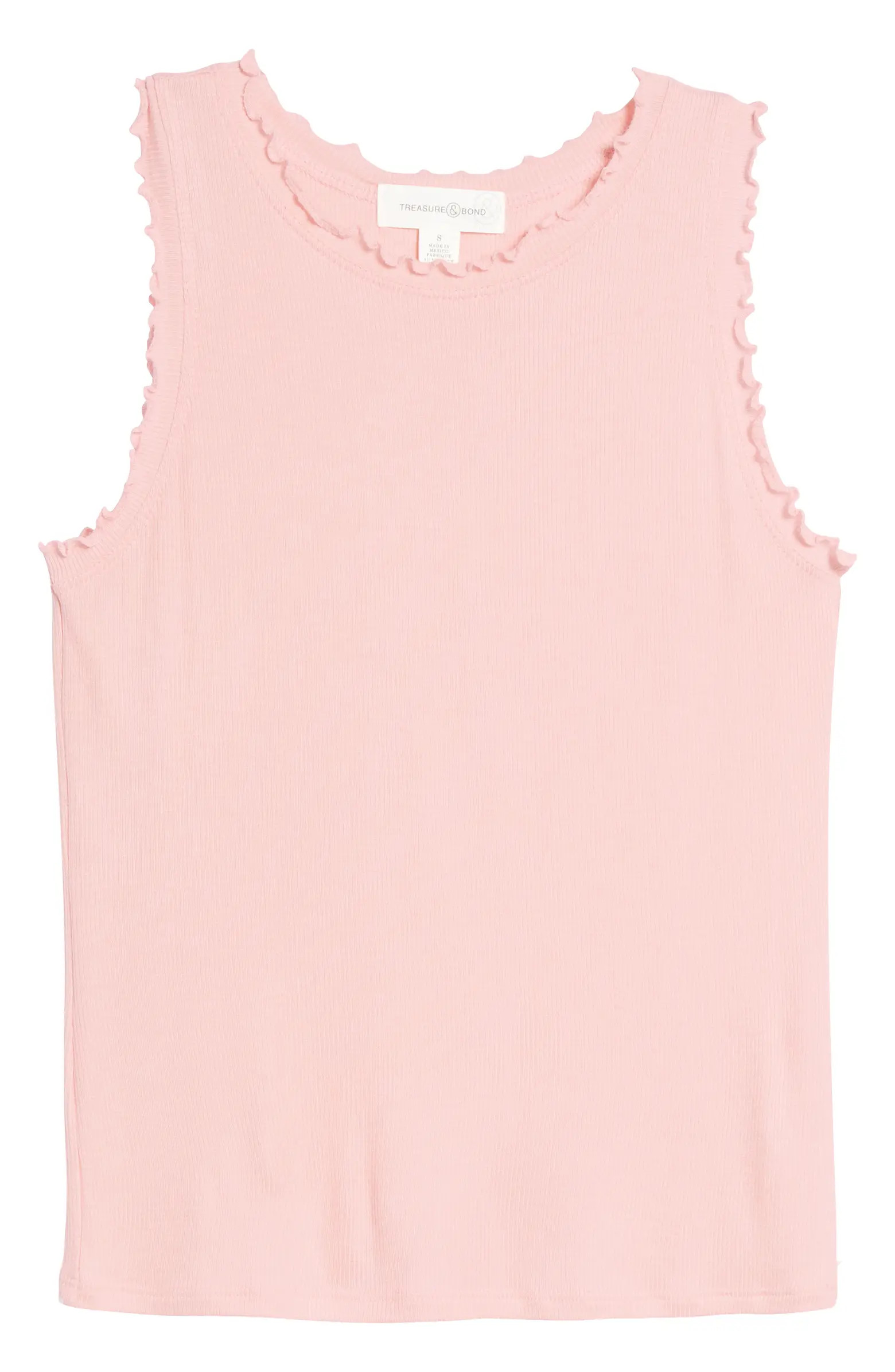 Treasure & Bond Women's Ruffle Rib Tank | Nordstrom | Nordstrom