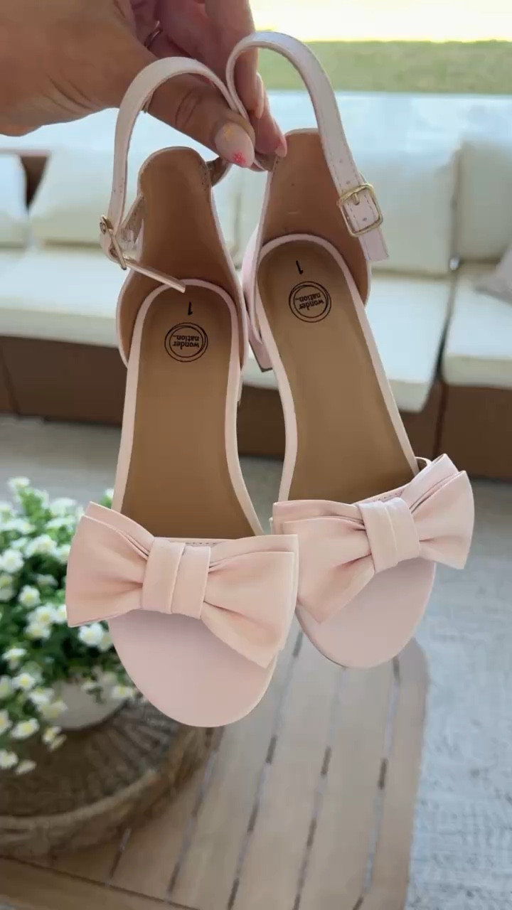 Found the cutest sandals for Remi at Walmart!! So affordable and fun for spring / summer.

Seasonal shoes girls finds mom favorites under $20, affordable, bows, pink, black

#LTKmomlife #LTKSeasonal #LTKKids